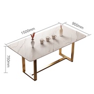 Stock up5-20 days Nordic light luxury marble dining table and chair combination simple modern dining