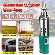 SOLAR PUMP 12V 24V 36V 48V ปั๊ม ปั๊มน้ำ DC พลังงานแสงอาทิตย์ ซับเมิส แบตเตอรี่ปั๊ม DC SOLAR CELL ขนาดท่อ 1 นิ้ว