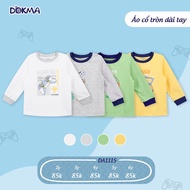 Dokma DA1115 Boy's round neck long-sleeved shirt Size (2-6y)