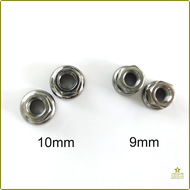 [uanwe] Novatec fixed gear hub axle nuts Steel Front M9 9mm Rear M10 10mm Track bicycle hub axle nut