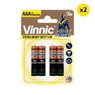 銀戰士電池 - Vinnic 高功率碳性電池 AAA SUM4 / R03 (1.5V) - 8粒裝