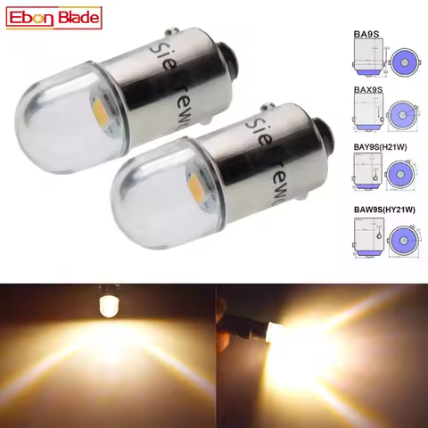 2X BA9S T4W BAX9S H6W BAY9S H21W BAW9S HY21W Car Led Light 2835 1SMD Auto Interior Dome Map Side Bul