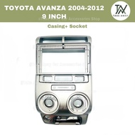 9 inch Android Player Casing For TOYOTA AVANZA 2004 2005 2006 2007 2008 2009 2010 2011 2012  Ready Stock