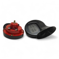 Universal 12V 24V Car Motorcycle Snail Horn 2 Pcs High Low Loud Sound 510Hz 410Hz