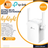 TP-LINK Tplink AC750 Wireless Wi-Fi Wifi Range Extender Dual Band 1x RJ45 Port RE205