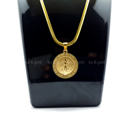 Lux & Gold High Quality and Gold Plated VIRGIN MARY NECKLACE  High Quality and Authentic 316L stainl