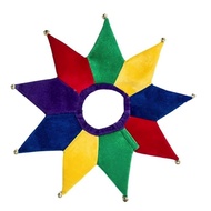 Jester Shoulder Cape Bright Colors Jester Collar Costume Accessory Soft Material