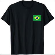 BRAZIL FLAG T-SHIRT CHEST LOGO