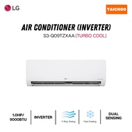 LG Wall Mounted Air Conditioner Inverter - Turbo Cool (1.0HP/9000BTU) S3-Q09TZXAA