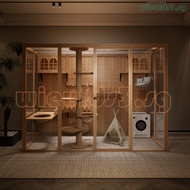 Large Cat Villa Panoramic Glass Cat House Home Luxury Cat Cage Indoor Cat Shelter Custom Cat Villa C