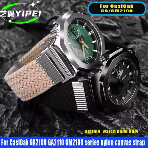 For CasiOak GA2100 GA2110 GM2100 high-quality nylon strap for GSHOCK GA-2100 GA-2110 GM-2100 modifie