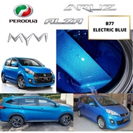 PERODUA ALZA ARUZ MYVI- B77 ELECTRIC BLUE - 2K Paint / Cat Bancuh Kereta Original Perodua Color Cat 