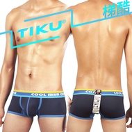 TIKU Ladder Cool Breathable Interwoven Cotton Wide Version Extremely Convex Flat Men's Underwear 187