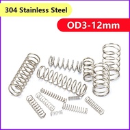 SUS304 Compression Springs d0.6mm * OD3-12mm Anti-Rust Industrial Spring  [XZM-XMB]