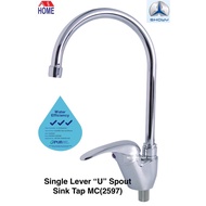 [Free White Tape] Single Lever "U" Spout Sink Tap'/ Kitchen Sink Tap/ Kitchen Faucet / Water Tap