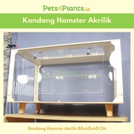 PnP CLARIO - Exclusive Large Hamster Cage - Imported Acrylic Wooden Frame - 80x40x40 CM