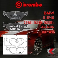 ผ้าเบรคหลัง BREMBO BMW SERIES 3 E46 (318i 320i 323i) Z3 E36 ปี 98-05 (P06025B/C)