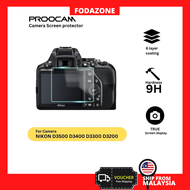 PROOCAM SPN-D3500 GLASS SCREEN PROTECTOR NIKON D3500 D3400 D3300 D3200 1