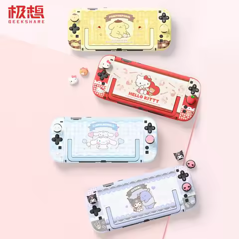 Sanrio For Switch 2 Dockable Protective Case Sanrio Themed Hello Kitty Cinnamoroll Pom Pom Purin Kur