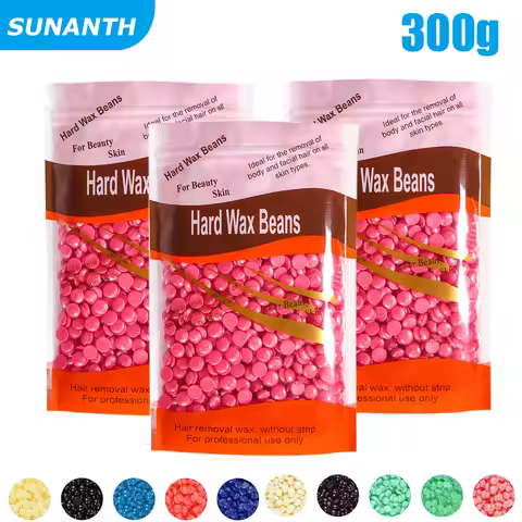 300g/200g/50g Painless Hot Film For Body Hairs Removal Beans Hard Waxing Wax Beans Waxing Machine Bi