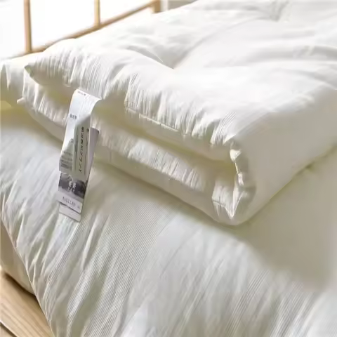 Japan Meiji Nishikawa Comforter Duvet Insert - Quilted White Comforters Queen Size All Season Down B