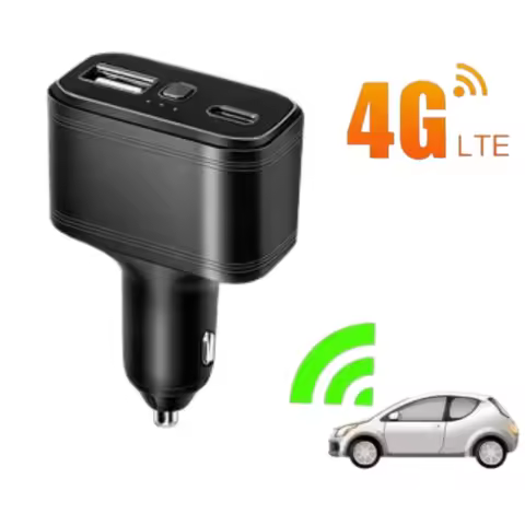TK818 4G Car GPS Tracker Real-Time Vehicle Locator with Anti-Theft Vibration Geo-Fence Function Free