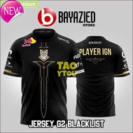 [Free Custom Name Number] 2026 Casual And Versatile New G2 BLACKLIST JERSEY LOL GAME