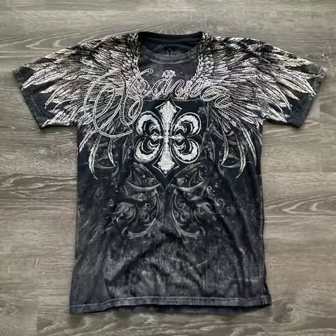 Xzavier Concrete American Classic Oversized Short Sleeve T-shirt Men's Women's Black T-shirt Casual 