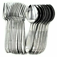 #555. Stainless steel Spoon. 1 dozen (or) fork.1 dozen