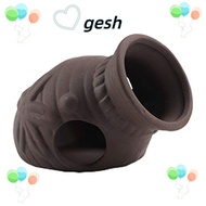 GESH1 Fish and Shrimp House Breeding Tank, Purple Clay 2.5*2.5*3.14 Inches Pottery Tank, Multipurpose Fish Tank Aquarium Landscaping