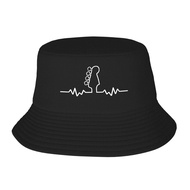 Techno Bass Guitar Heartbeat Lifeline Fisherman's Hat Bucket Hat