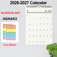[Ready Stock] 2026-2027 Calendar-Including January to March 2027 Wall Calendar Lunar Calendar Wall C