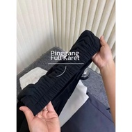 Oro Pants Celana Kulot Highwaist Loose Pants Trousers - Celana Kulot Wanita Anti Kusut Knit Premium