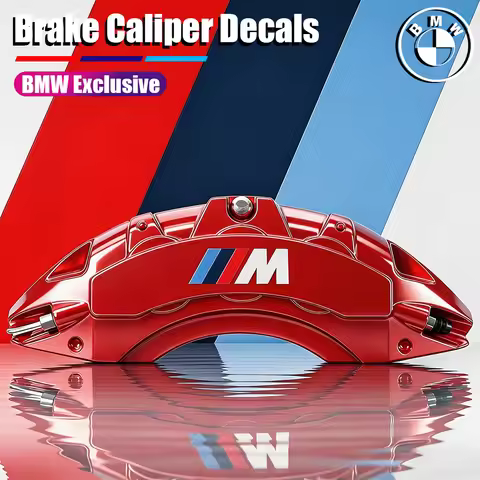 6Pcs Brake Caliper Decals Waterproof Heatproof Vinyl Decals Accessories For BMW E90 G80 M3 G30 M5 F8
