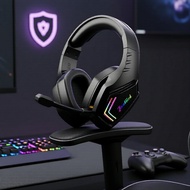 7.1 Surround Wireless Gaming Headset, 5.3 & 2.4GHz, RGB, Ergonomic, 100h Battery for PS5/PS4/PC/Phon