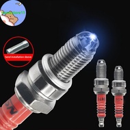 Homestore 1PCS 10mm Motorcycle Iridium Spark Plug Three Jaw Three-Pole Energy-saving Spark Plug For 