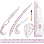 Trintion 7Pcs Sewing Ruler Tailor Set Curve Metric Ruler Sewing Ruler Tailor Tool Set DIY Clothing M