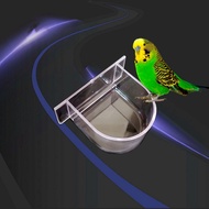 Bird Cage Food Container Semicircle Food Container Parrot Bird Supplies Bird Cage Accessories Food Bowl Green Semicircle Bowl Feeder