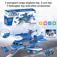 Toddlers Airplane Toy Set Aeroplane With Cars Vehicle Transport Cargo For Kids Age 3 4 5