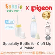 [Fabbie Baby Mart]PIGEON Milk Bottle with Long Silicone Nipple For Cleft Palate (120ml) 腭裂婴儿奶瓶 Sumbi