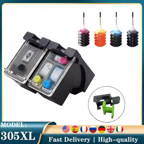 305 XL Compatible Ink Cartridge For HP 305 XL For HP305 Deskjet 2700 Envy Series 4200 6020 6030 6400