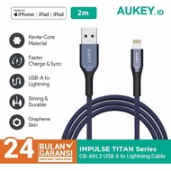 AUKEY CB-AKL2 KABEL CHARGER IPHONE MFI USB A TO LIGHTNING 2M ORIGINAL