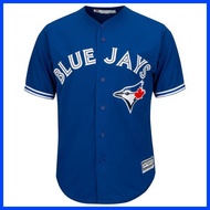 1:1Top Quality Mens Toronto Blue Jays MLB Baseball Jersey Blue White Red Grey