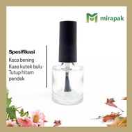 8ML BOTTLE 10ML CLEAR ROUND/ CLEAR/ NAIL POLISH BRUSH LIP BRUSH - EYELINER - LIP BRUSH - NAIL POLISH