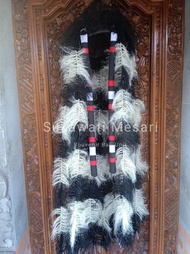 Rambut Rangda Serat Tanaman Warna Hitam Dan Hitam Putih Leak Bali