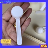 <ZISG> 50/100pc 5g White Plastic Measuring Spoon Gram Scoop Food Baking Medicine Powder