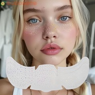 AELEGANT 6 Sheets Fake Freckles Stickers, Heart Star Pattern Creative Glitter Freckles Stickers, Tre