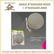 AMEX 8"SHOWER ROSE + 8"SHOWER ARM