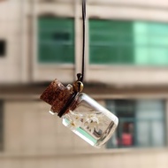 7ml Hanging Car Air Freshener Car Diffuser Bottles with Flowers Empty Glass Perfume Bottles Pendant 