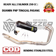 knalpot Brazzer Exhaust Original Full system Ninja 250 fi new old karbu Kawasaki z250 R25 mt25 Cbr25